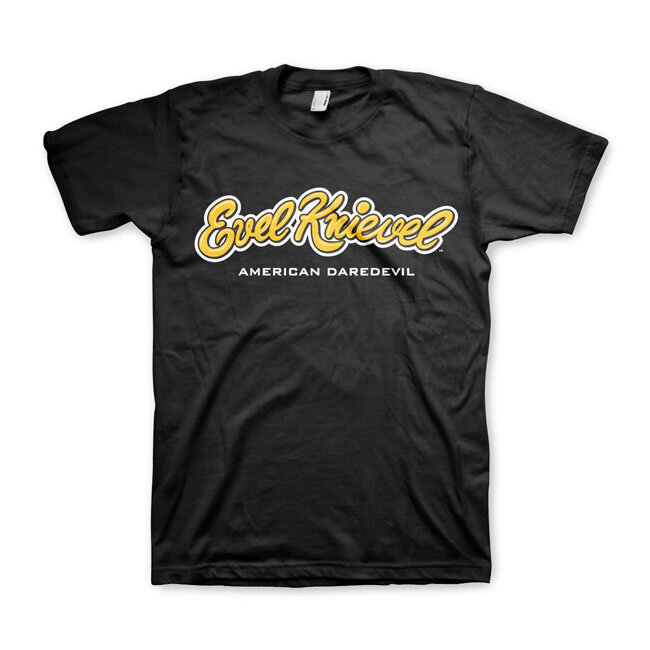 Evel Knievel Logo T-shirt black Size 2XL