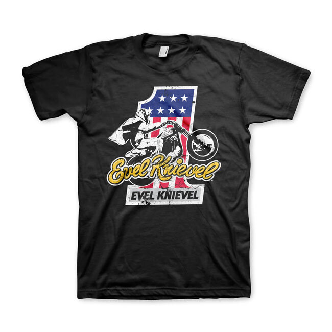 Evel Knievel No. 1 T-shirt black Size L