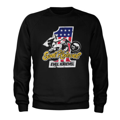 Evel Knievel No. 1 sweatshirt black Size S