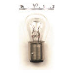 Stop/taillight bulb. 6-volt. Clear glass