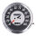 FL speedometer, 46-47 face, silver/black. 2:1 mph