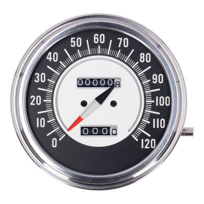 FL speedometer, 68-72 face, black/silver. 1:1 mph