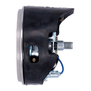 FL speedometer, 46-47 face, silver/black. 2.24:1 mph