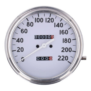 FL speedometer, 36-40 face, white. 1:1 kmh