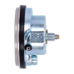 FL speedometer, 46-47 face, silver/black. 2:1 kmh