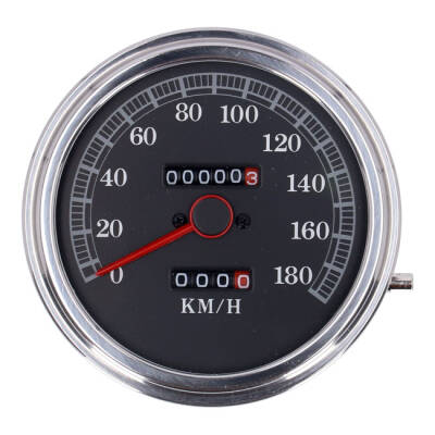 FL speedometer, 85-up face, black. 2:1 kmh