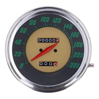 FL speedometer, 48-61 face, green. 2:1 kmh