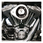 S&S, teardrop air cleaner assembly. Chrome