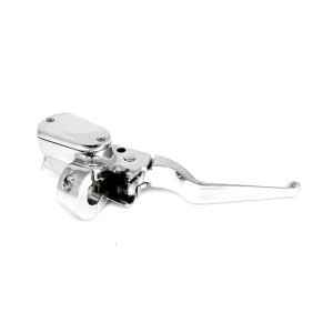 Handlebar master cylinder assembly, 1/2" bore. Chrome