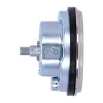 FL speedometer, 36-40 face, white. 2.24:1 mph