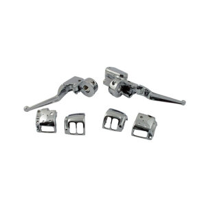 Handlebar control kit chrome 14mm bore