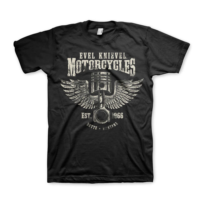 Evel Knievel Motorcycles T-shirt black Size M