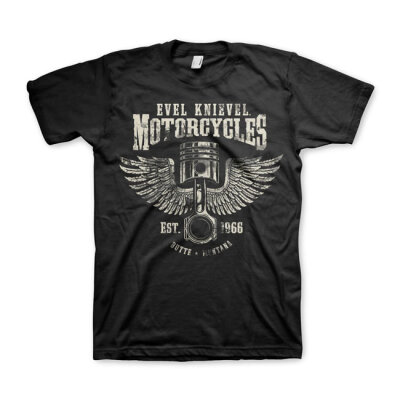 Evel Knievel Motorcycles T-shirt black Size M