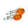 Micro-flash, halogen turn signal. Chrome. Amber lens