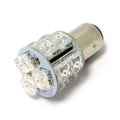 Superflux LED miniature bulb. Red light, std base