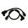 Taylor, 8mm metallic core spark plug wire set. Black