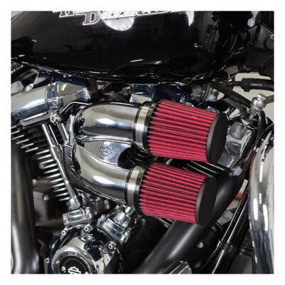 S&S, tuned induction air cleaner kit. Chrome