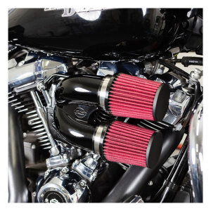 S&S, tuned induction air cleaner kit. Black