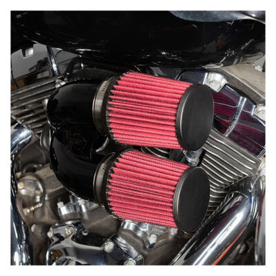 S&S, tuned induction air cleaner kit. Black