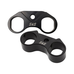 S&S, tappet cuff set. Billet aluminum, black