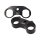 S&S, tappet cuff set. Billet aluminum, black