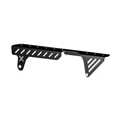 Burly, slash cut chain guard. Black