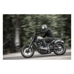 Burly, Slash cut side panel cover set. Left & Right. Black