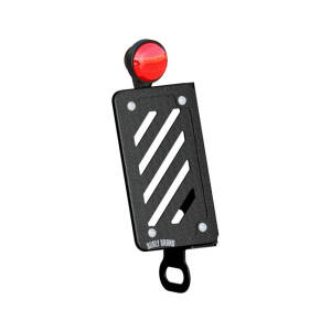 Burly, Side mount LED taillight & license plate kit. Black