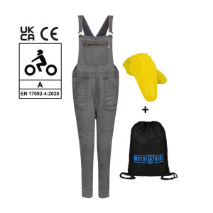 Motogirl Irene Grey "Dungri" overall Size XS / UK10