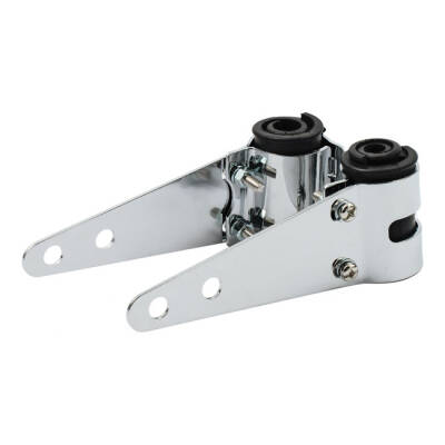 Full-basic headlamp bracket assembly. Chrome. 30-38mm