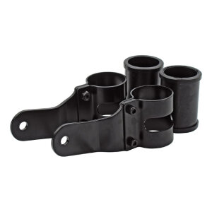 Uni-basic headlamp bracket assembly. Black. 38-42mm