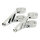 Fingers, Adj. headlamp bracket assembly 42-43mm. Chrome