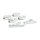 Fingers, Adj. headlamp bracket assembly 42-43mm. Chrome