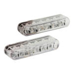 Shorty LED turn signals. Clear lens