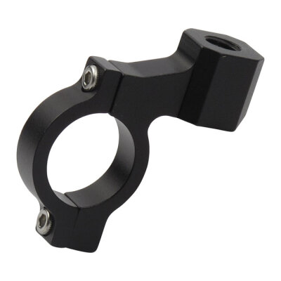Cnc mirror clamp 10mm threaded. Black