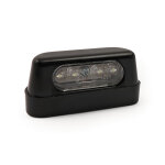 License plate light stockk 4-led, black. ECE appr.