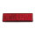 Universal B-Seen reflector. Rectangular. 90x25mm. Red