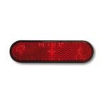 Universal B-Seen reflector. Rectangular/round corners. Red
