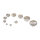 GW push-in plugs 1-1/2", chrome