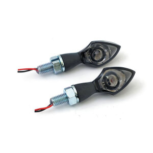 Pen head LED turn signals black/smoke lens