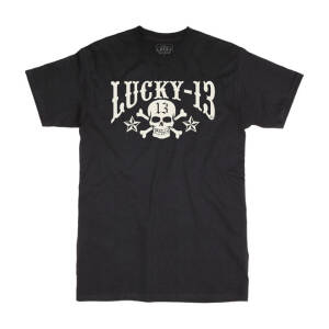 Lucky 13 Skull Stars t-shirt black Size 3XL