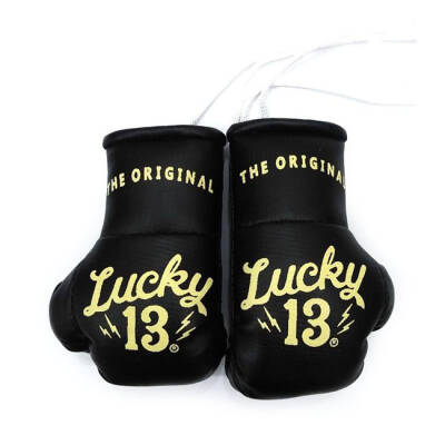 Lucky 13 mini boxing gloves black One size fits most