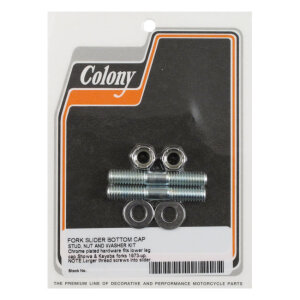 Colony, fork axle cap stud set. Hex