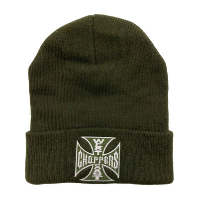 WCC OG roll-up beanie dark olive One size fits most