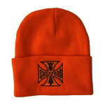 WCC OG roll-up beanie dark orange One size fits most