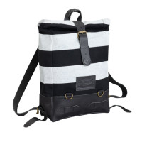Holy Freedom backpack striped black/white One size fits most