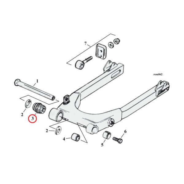 ALL BALLS BEARING, SWINGARM