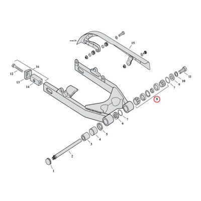 ALL BALLS BEARING, SWINGARM