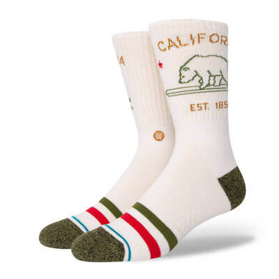 Stance California Republic socks off white Size L / 43-46