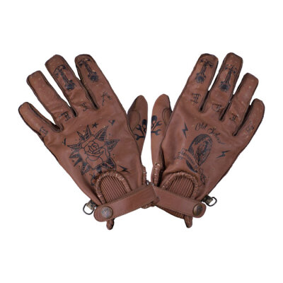 By City Second skin gloves brown tattoo Size 2XL